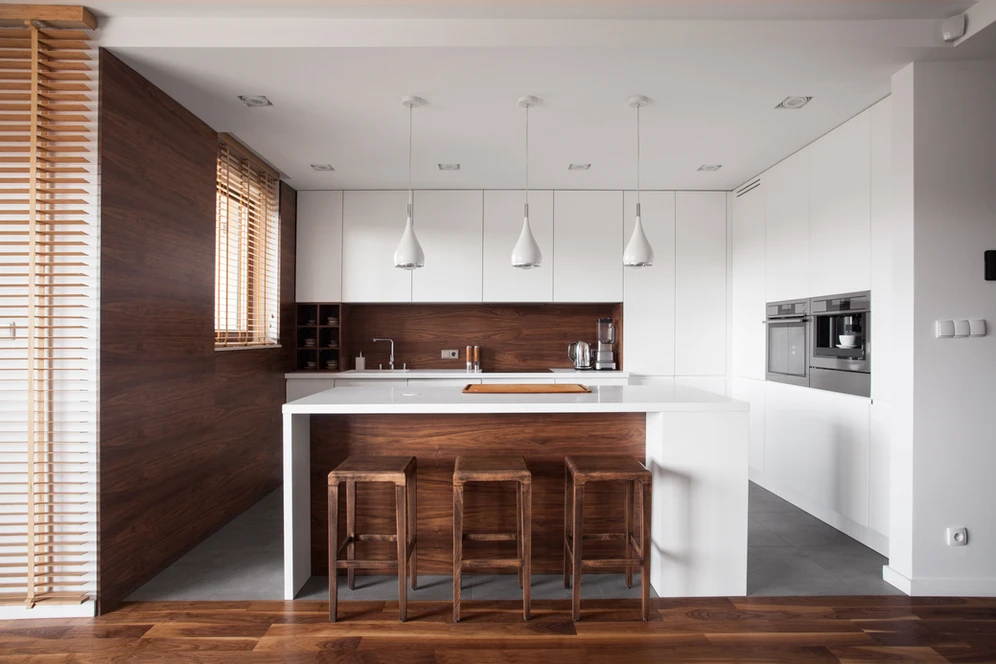 A beautiful dining area with wooden floor A beautiful dining area with wooden floor